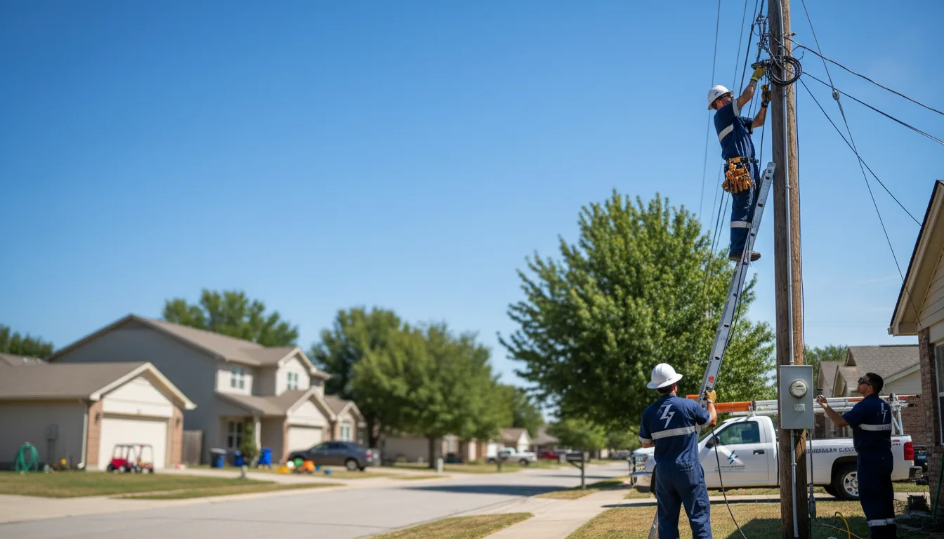 Residential electrician providing installation services in Formoso, KS